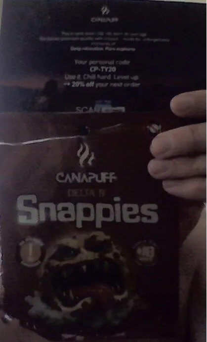 Canapuff Happy Chocolate Bitter sjokolade 5 stk mørk