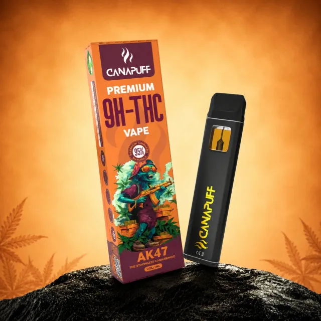 Canapuff 9H-THC AK47 vape 1 ml krydret