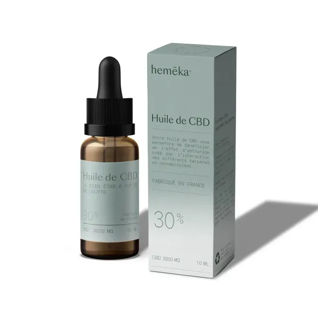 Hemeka CBD-olje 30% THC-fri full flaske