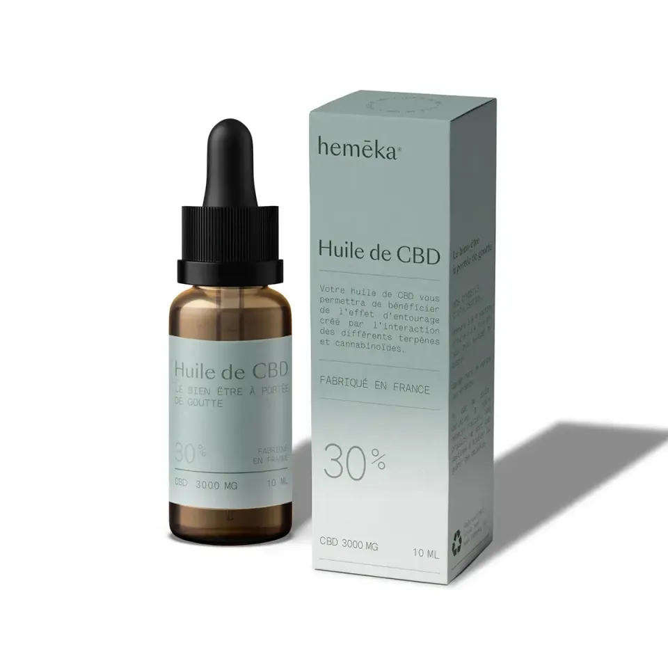 Hemeka CBD-olje 30% THC-fri full flaske