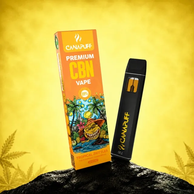 Canapuff CBN Tropisk Zkittles vape 1 ml 89%