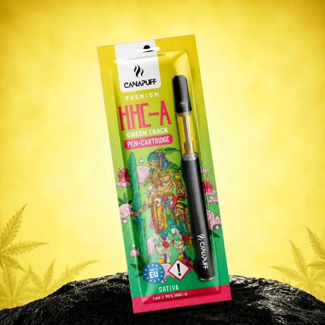 Canapuff HHC-A Green Crack vapepenn 95% sitrus