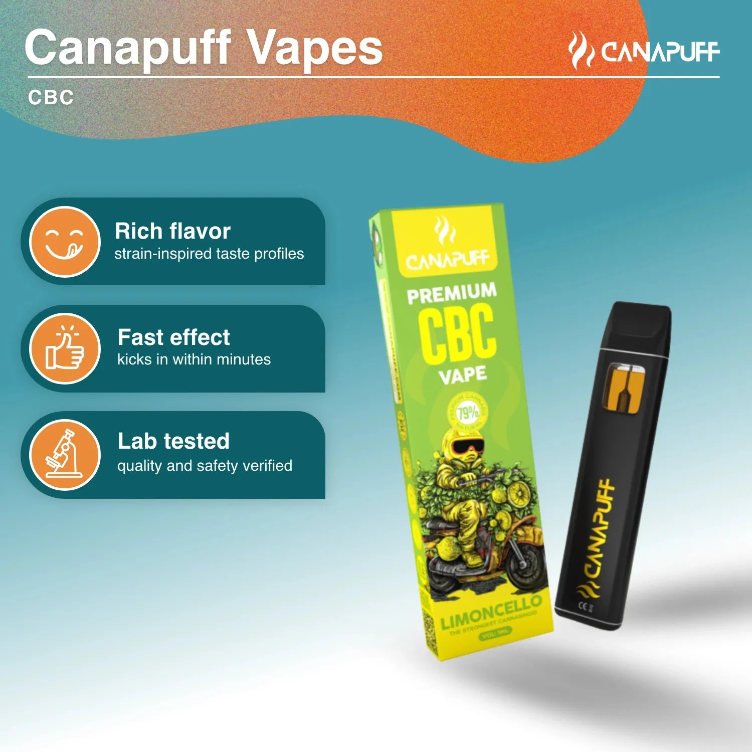 Canapuff CBC Limoncello vape 1 ml 79%