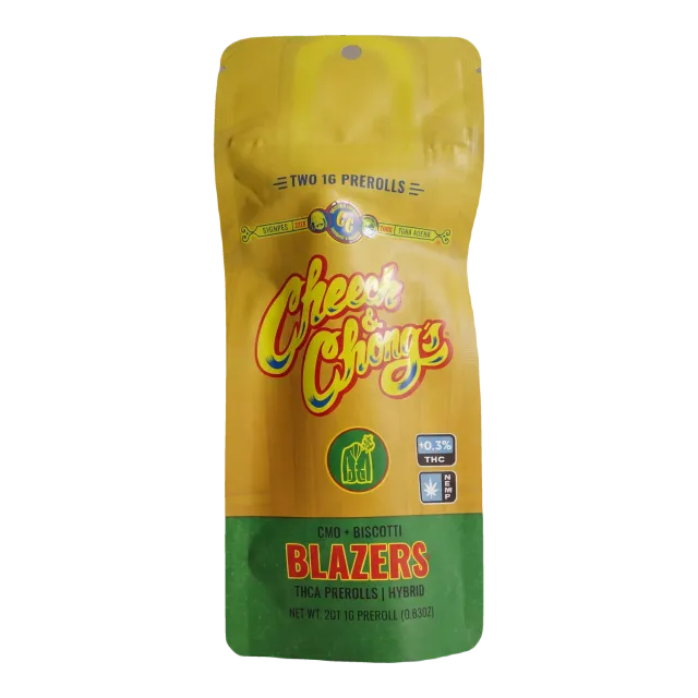 Cheech & Chong Blazers prerolls GMO Biscotti 2-pak 2 g