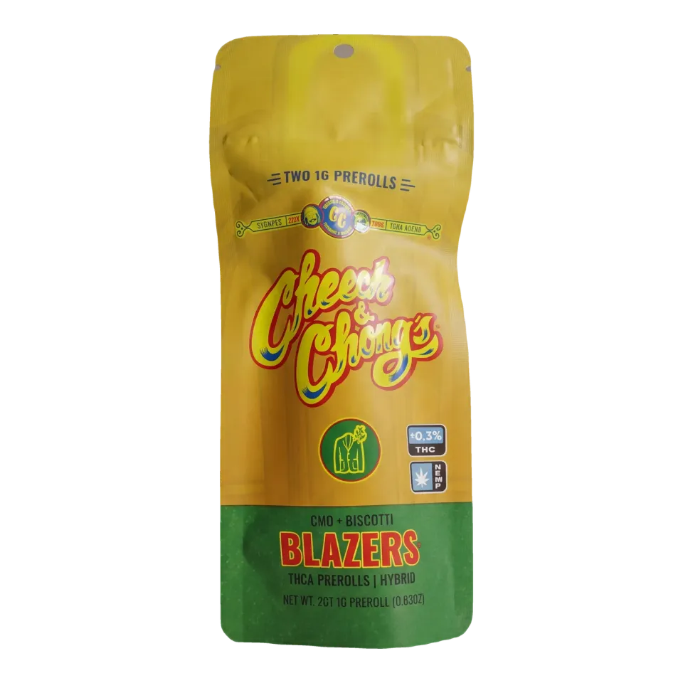 Cheech & Chong Blazers prerolls GMO Biscotti 2-pak 2 g