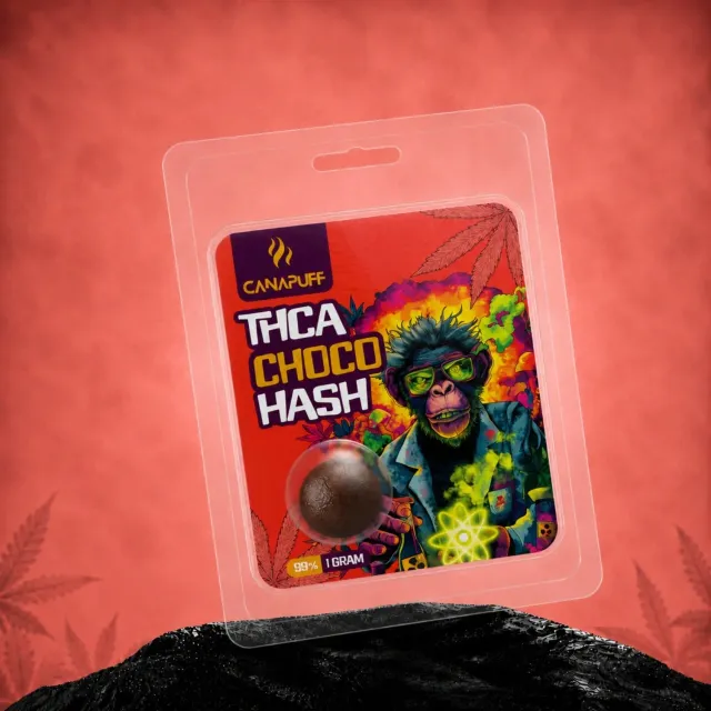 Canapuff Choco THCA-hash 1g 99% sjokolade
