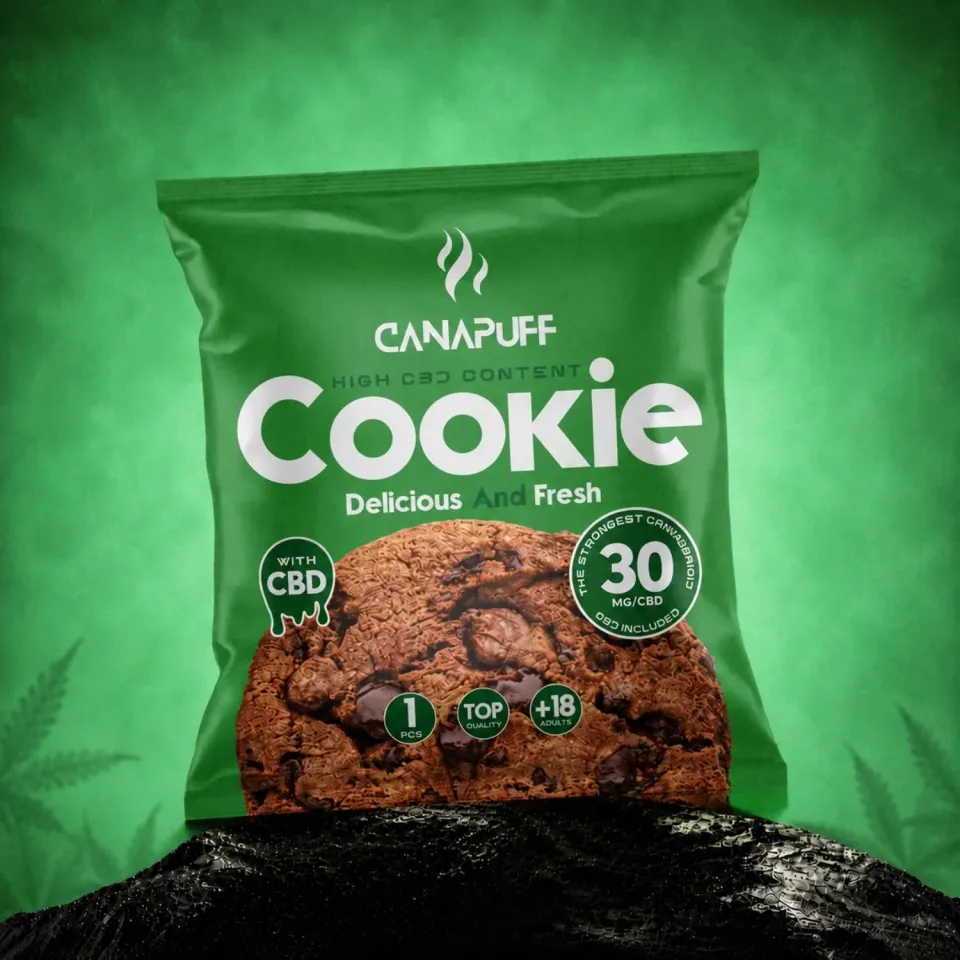 Canapuff CBD Cookies kjeks 1 stk med CBD