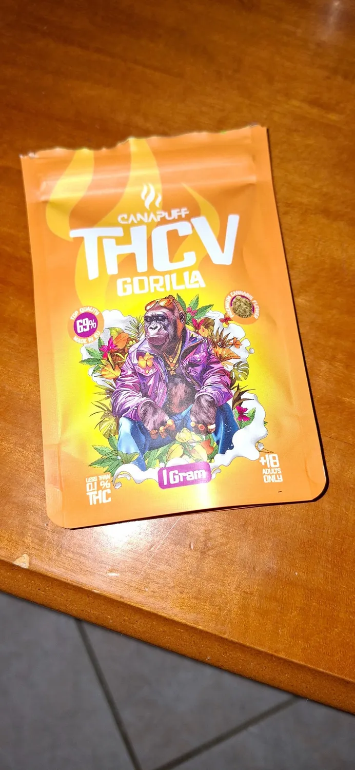 Canapuff Gorilla 69% thcv-blomster 1 g fruktig