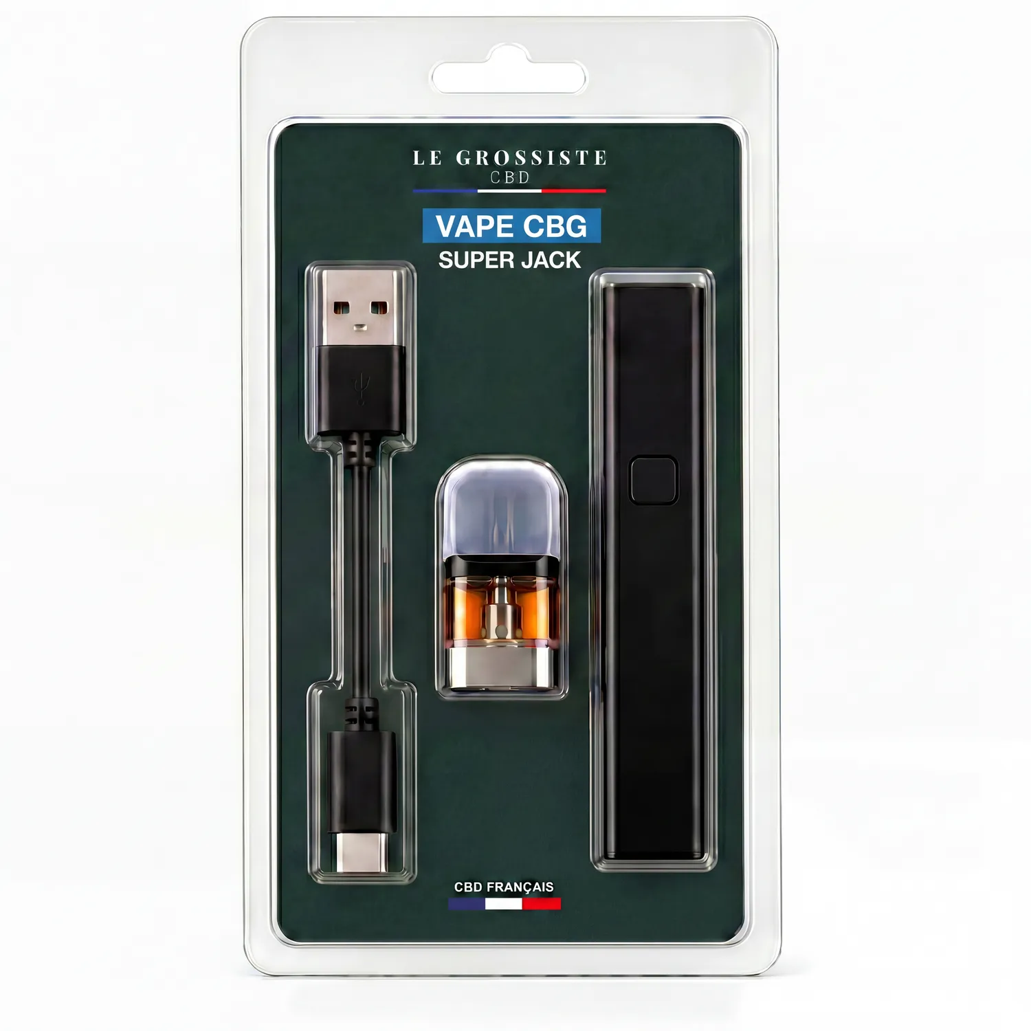 LeGrossiste Jack Herer CBG vapepenn 1 stk tre