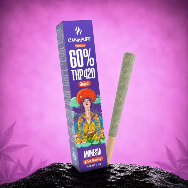 CanaPuff THP420 Amnesia joint 2 g 60% krydret urt