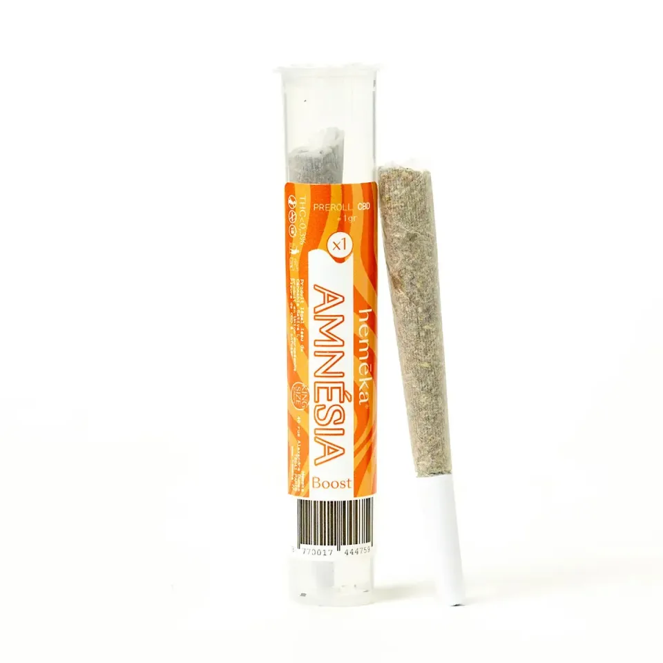 Hemeka Amnesia Boost preroll CBD singel sitron
