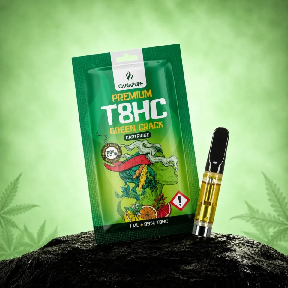 Canapuff T8HC Green Crack vapepatron 99%