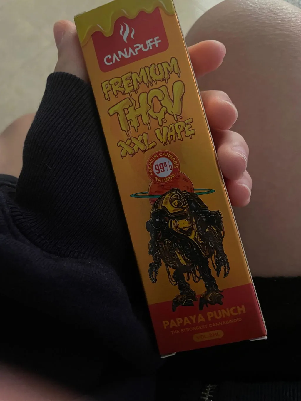 Canapuff Papaya Punch THCv vape 2 ml 99% papaya