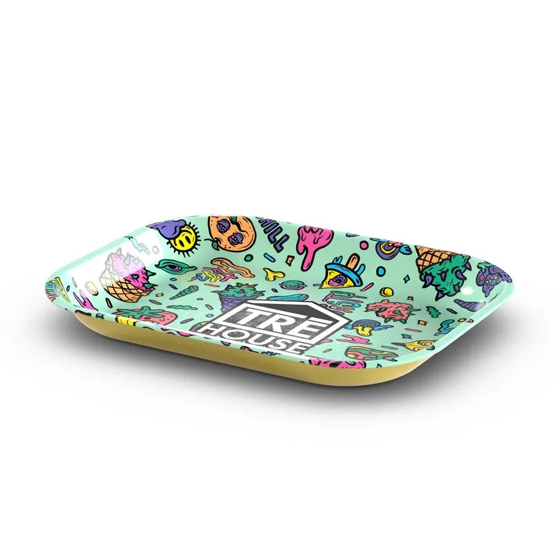 TRE HOUSE Metal Rolling Tray rullebrett grønn metall