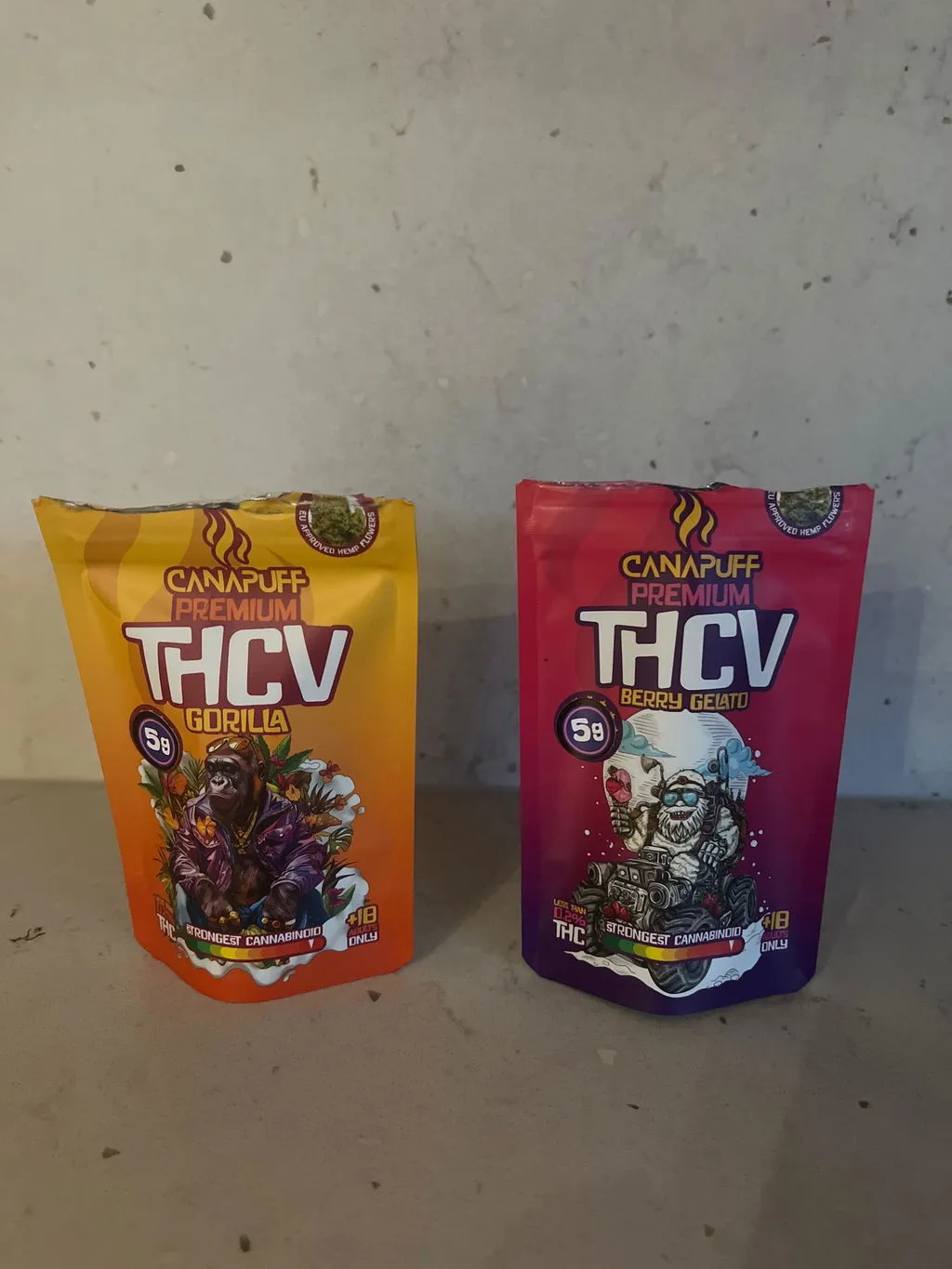 CanaPuff Berry Gelato THCv-blomst 50% 1 gram
