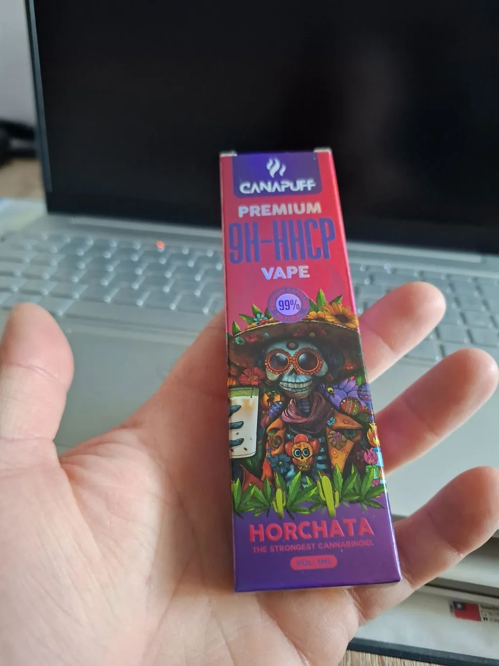 Canapuff 9H-HHCP Horchata vape 1 ml 99 % kremet