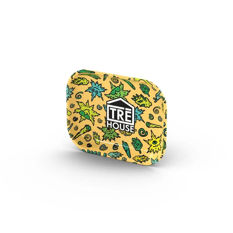 TRE HOUSE Metal rullebrett Yellow Medium metallbrett