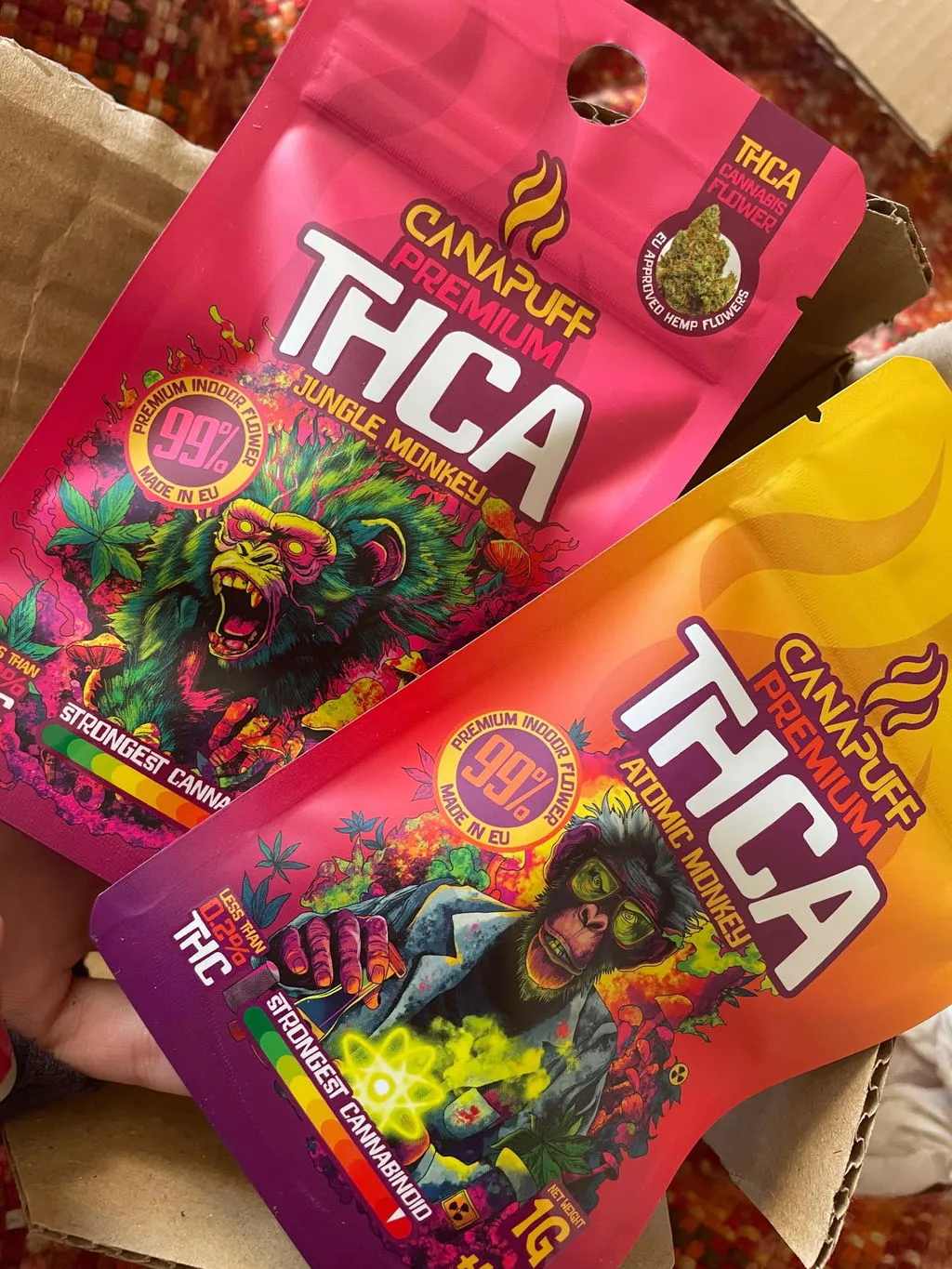 Canapuff Atomic Monkey THCA topskudd 1 g 99 %
