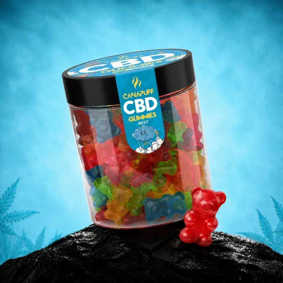 Canapuff Rest CBD Gummies vingummi kveld
