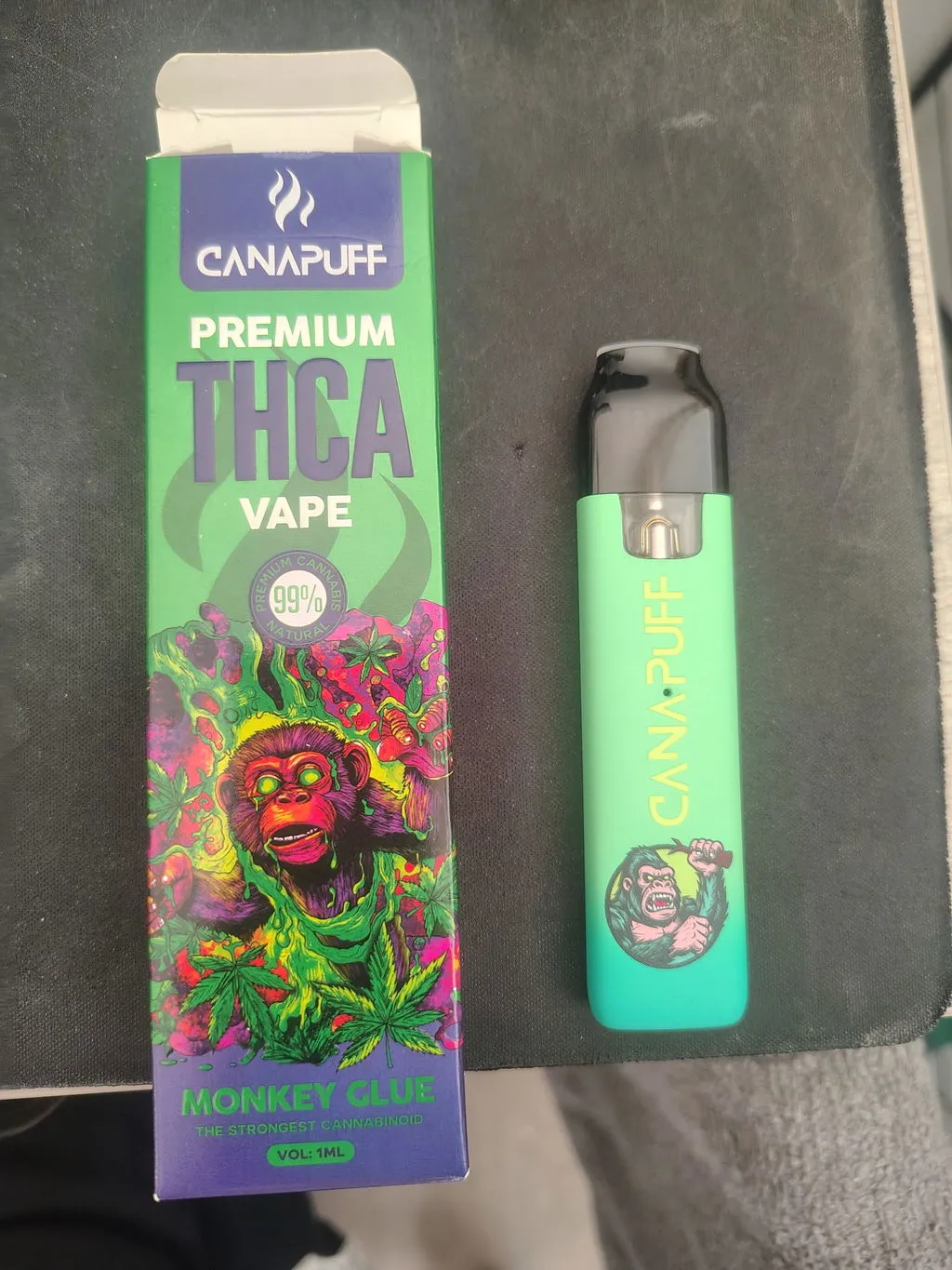 Canapuff THCA Monkey Glue vape 1 ml 99%