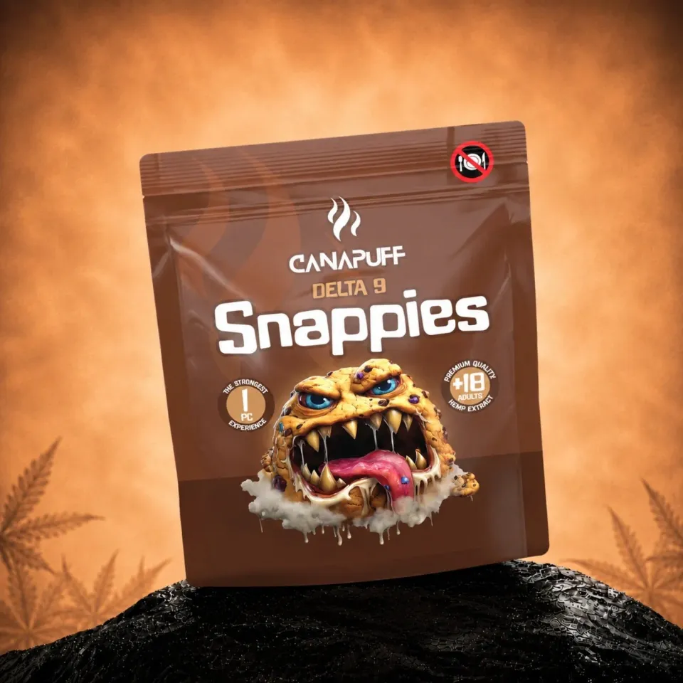 Canapuff Happy Snappies spiselig THC 1 pakke