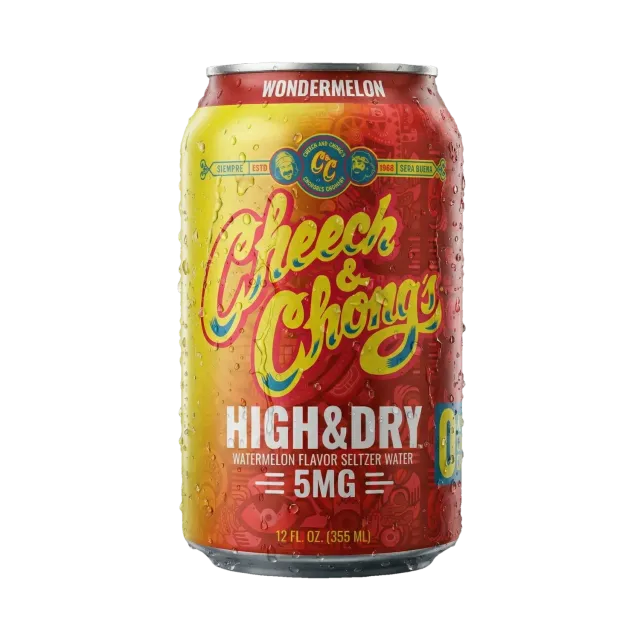 Cheech & Chong High & Dry Wondermelon THC-seltzer 6-pack 30 mg