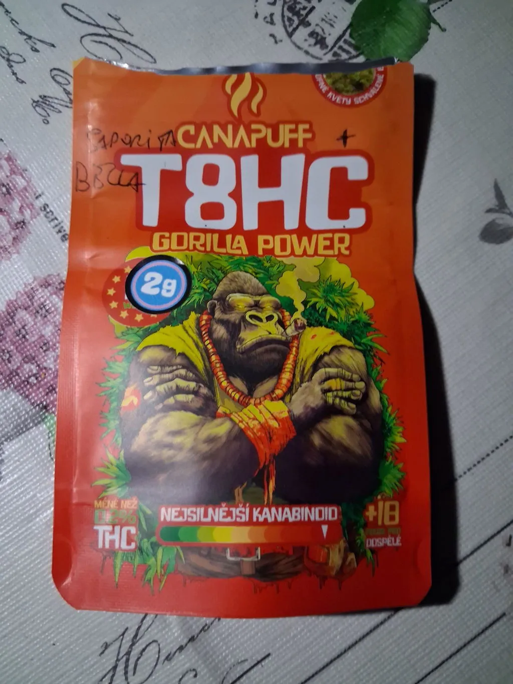 CANAPUFF Gorilla Power T8HC topp-skudd 1g fruktig