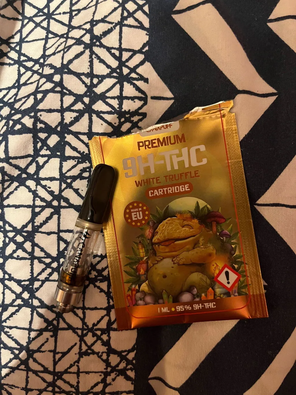 Canapuff 9H-THC White Truffle 95% cartridge standard