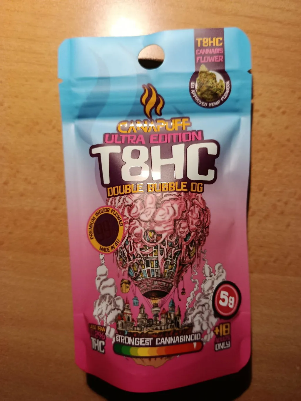 CanaPuff Double Bubble T8HC blomst 1 g bubblegum