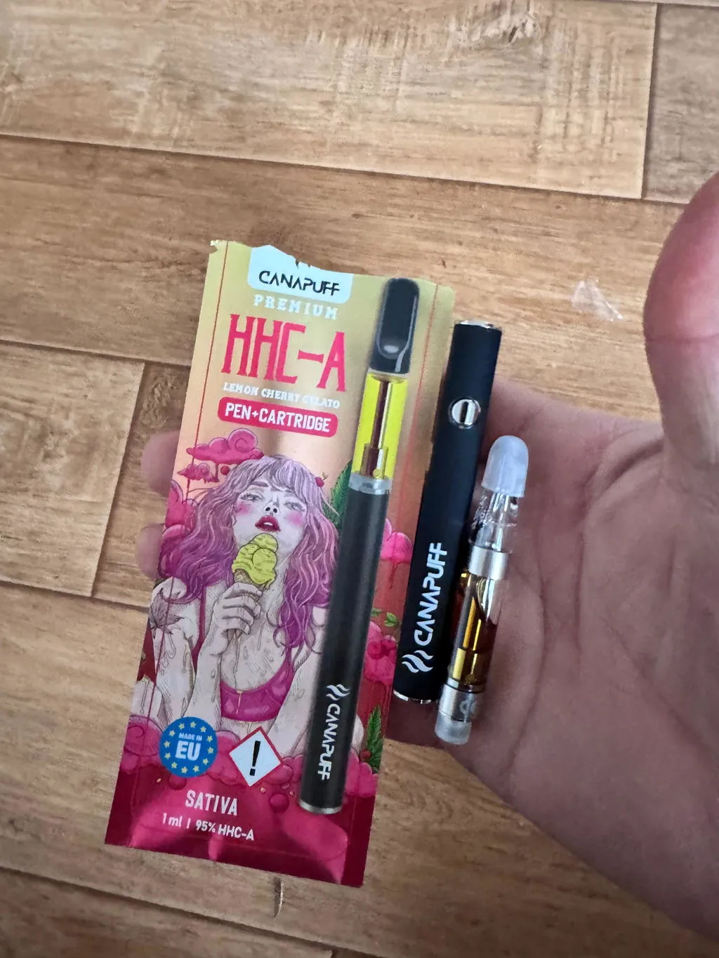 Canapuff HHC-A Lemon Cherry Gelato vapepenn 95%