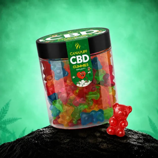 CANAPUFF CBD Gummies Immunity vingummi citrus 10 stk frisk