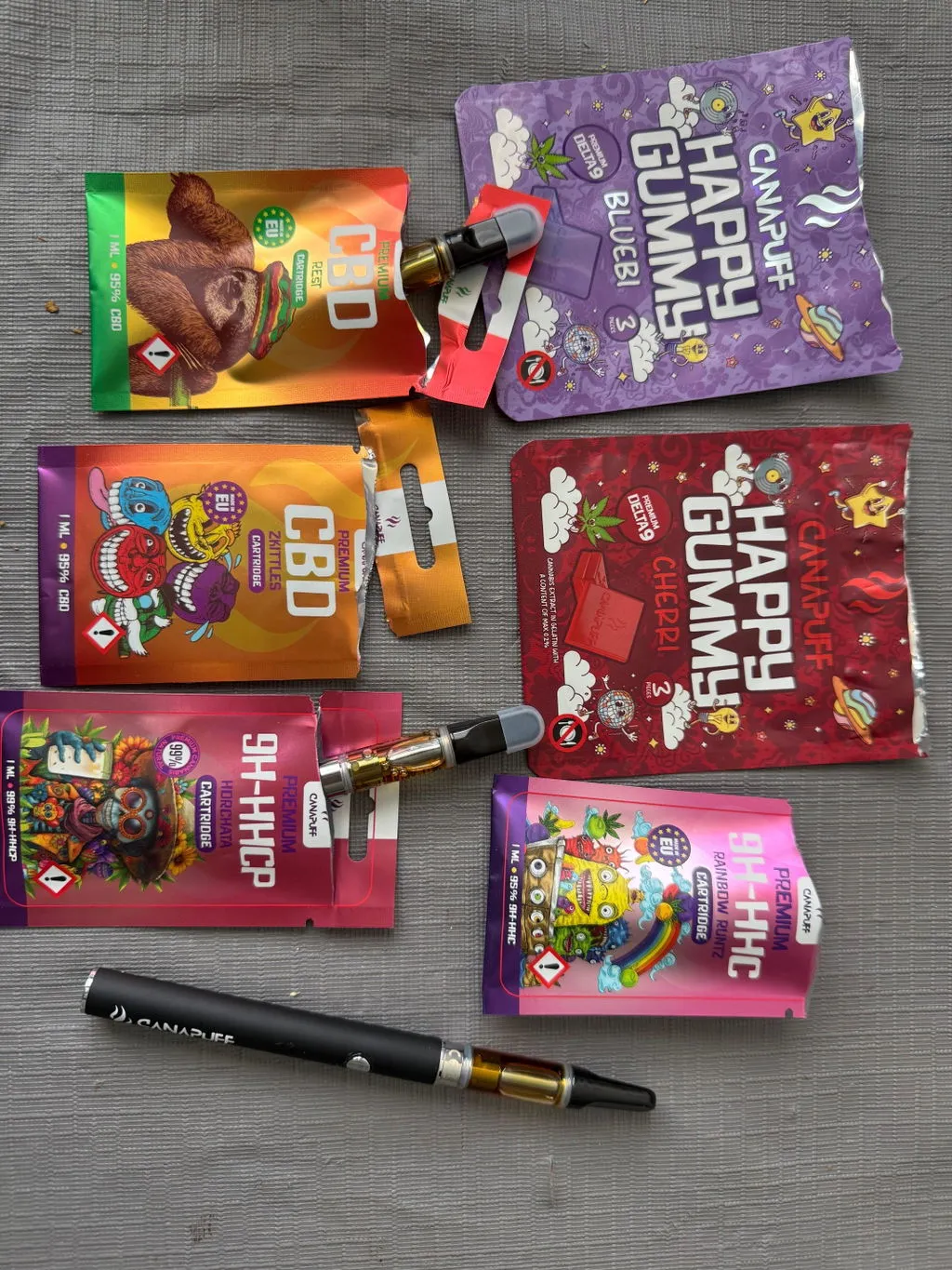 Canapuff CBD Recovery vapepatron 95% 1 ml