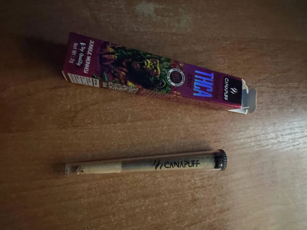 Canapuff Jungle Monkey THCA joint 2g jordaktig