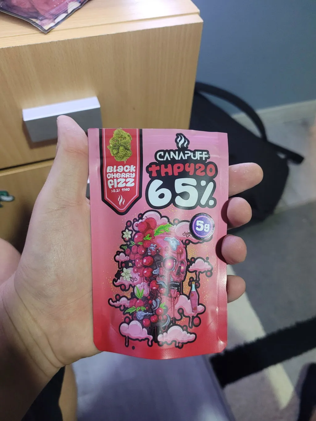 CANAPUFF THP420 Black Cherry Fizz blomster 1g kirsebær