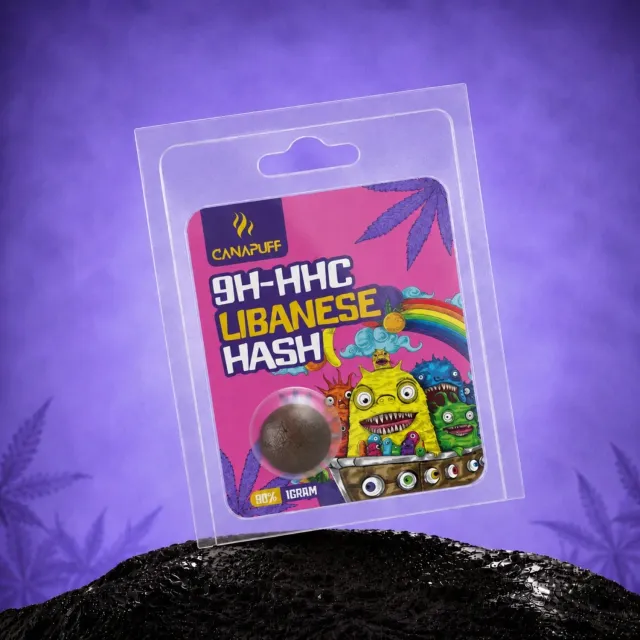 Canapuff 9H-HHC Libanese hash 99% libanesisk