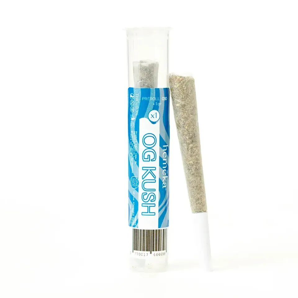 Hemeka OG Kush CBD preroll enkeltvis 14 % CBD