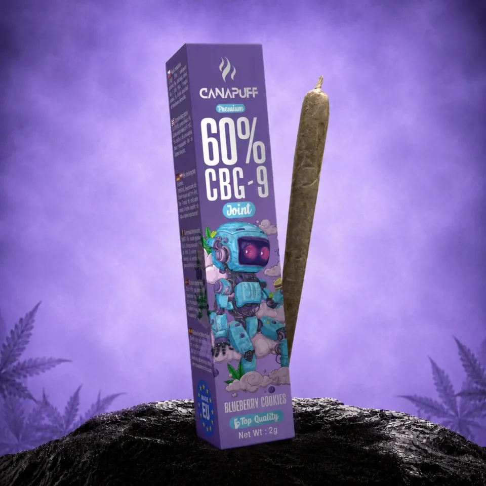 Canapuff CBG9 Blueberry Cookies joint 60% 2 g – blåbær