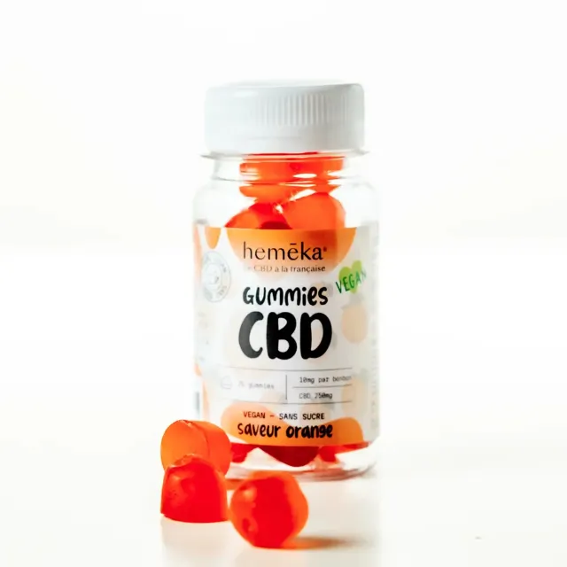 Hemeka Orange CBD-gummies 10 mg 25 stk fruktig uten THC