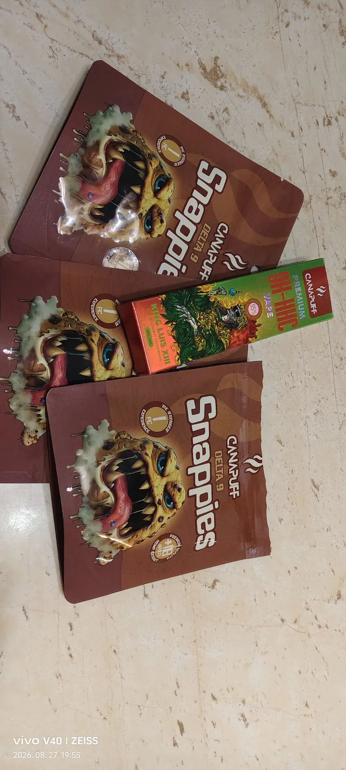 Canapuff Happy Chocolate Bitter sjokolade 5 stk mørk