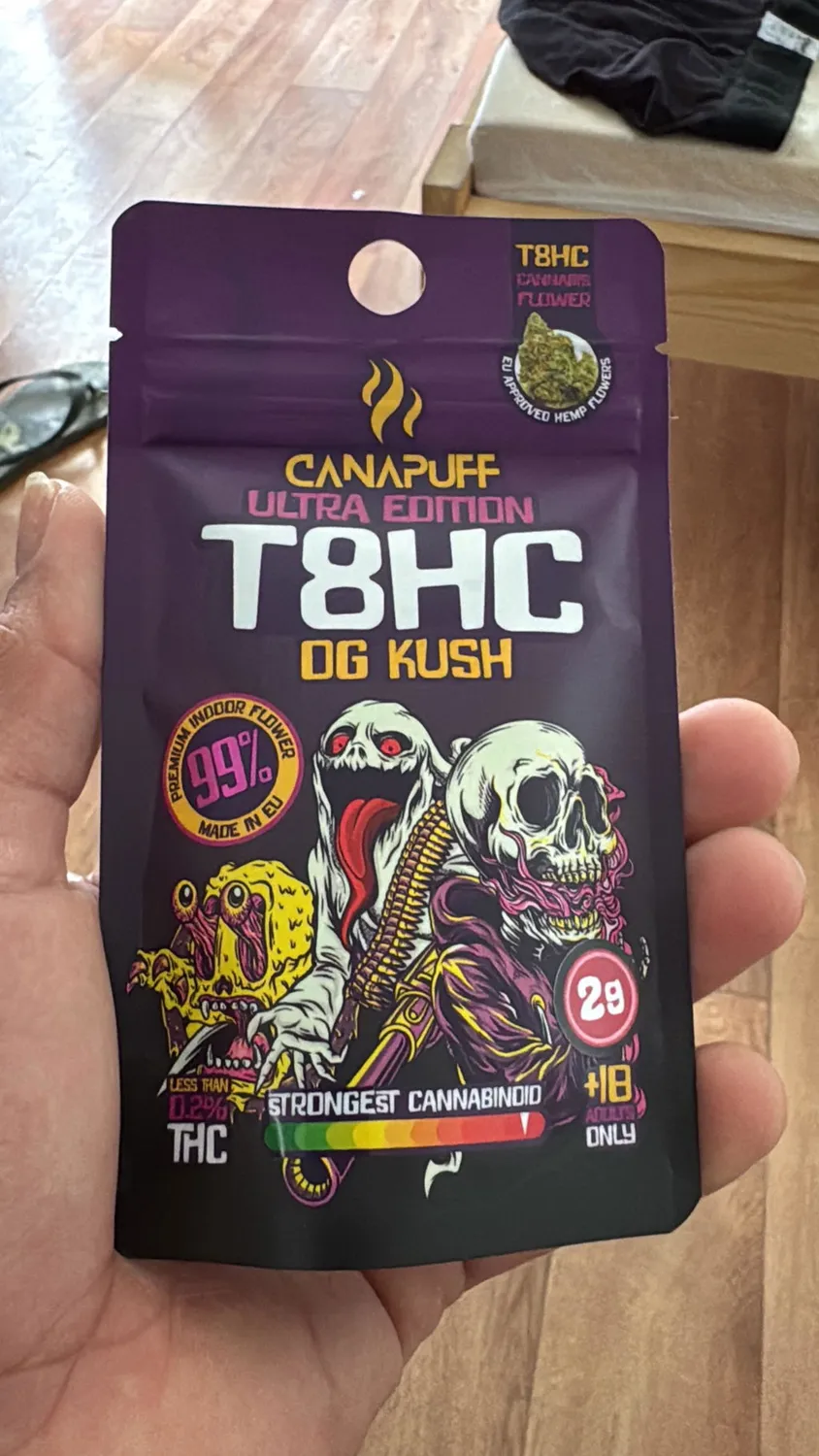 Canapuff OG Kush Ultra Edition T8HC-blomst 1g