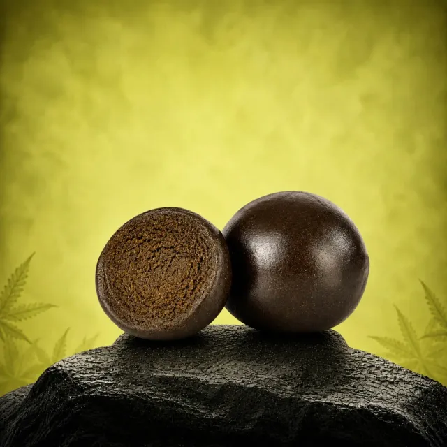 Canapuff Black Afghan CBD-hash 1 g jordaktig