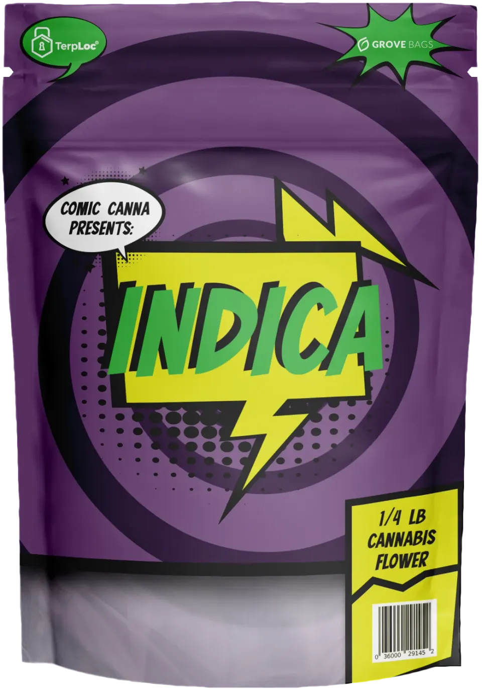 Grove Bags Comic Canna 1 CR pose 100g vindu