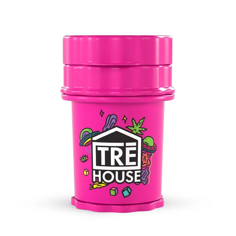TRE HOUSE UFO Stash grinder Blue Mini metallkvern