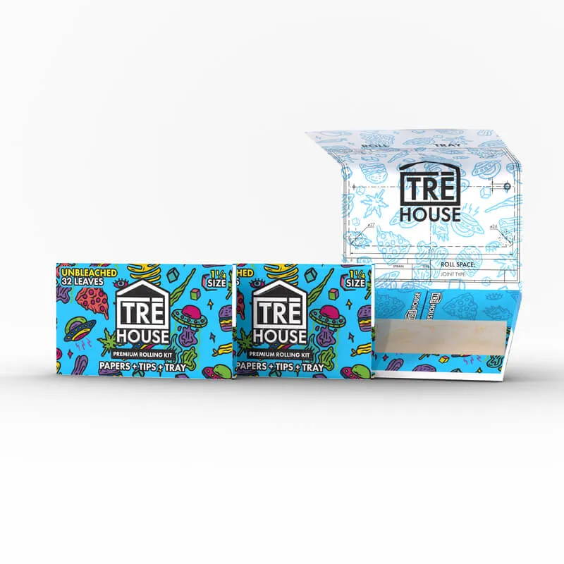 TRE HOUSE Rolling Kit rullepapir 1¼ Ultra Thin 3-pakning