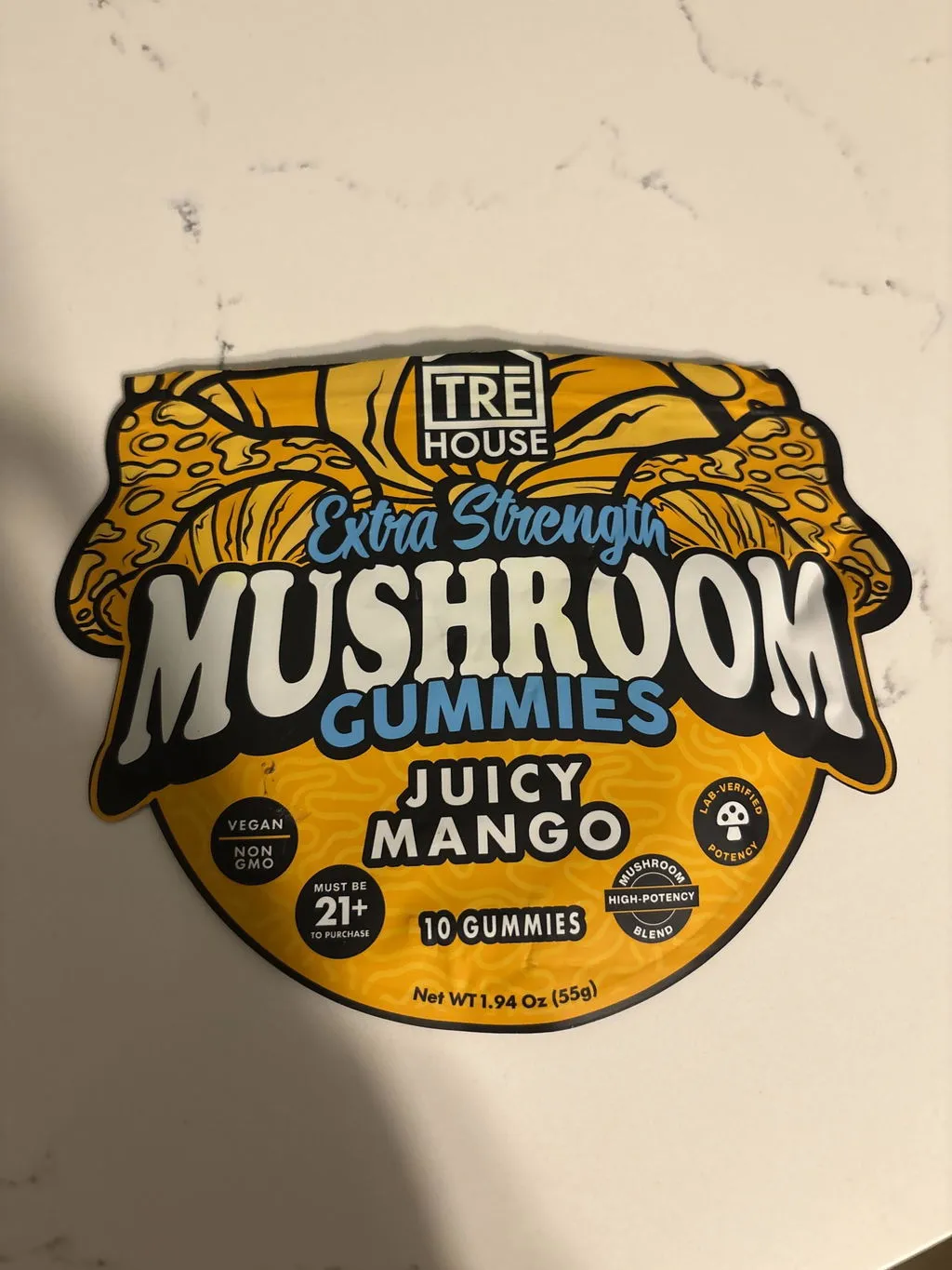 TRE House Extra-Strength soppvingummi juicy mango uplifting