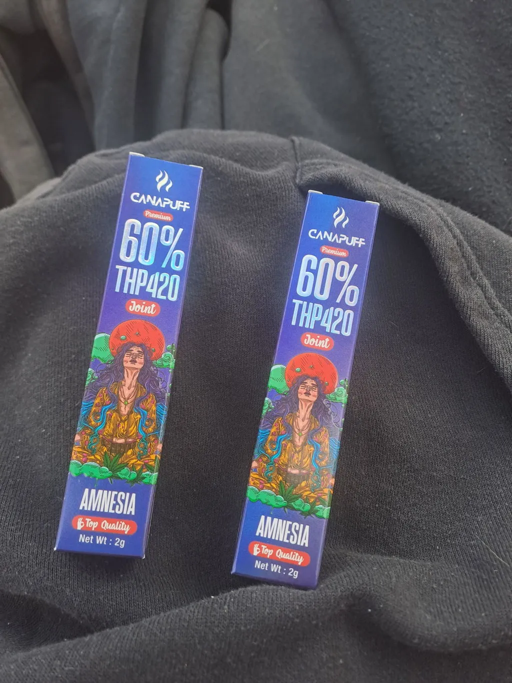 CanaPuff THP420 Amnesia joint 2 g 60% krydret urt