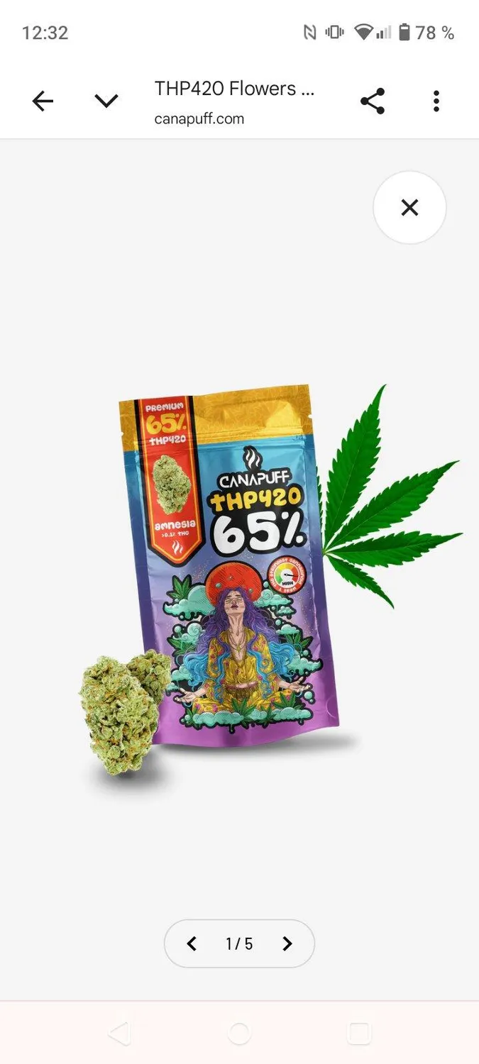 Canapuff THP420 Amnesia topskudd 65% 1 g