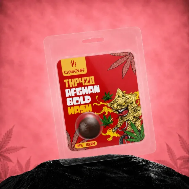 Canapuff THP420 Hash Afghan Gold 99% hash krydret