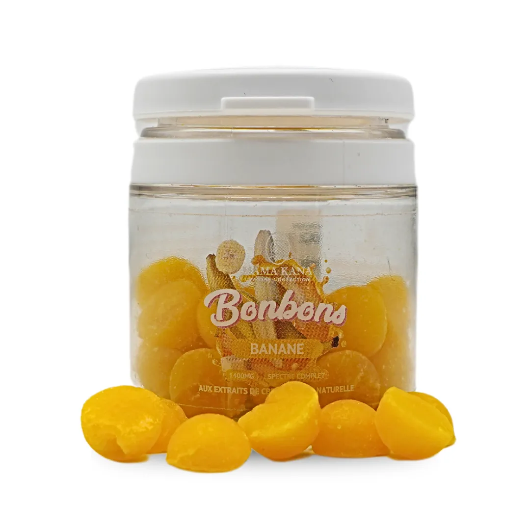 LeGrossiste Banane CBD-pastiller 1400mg 35 stk banan