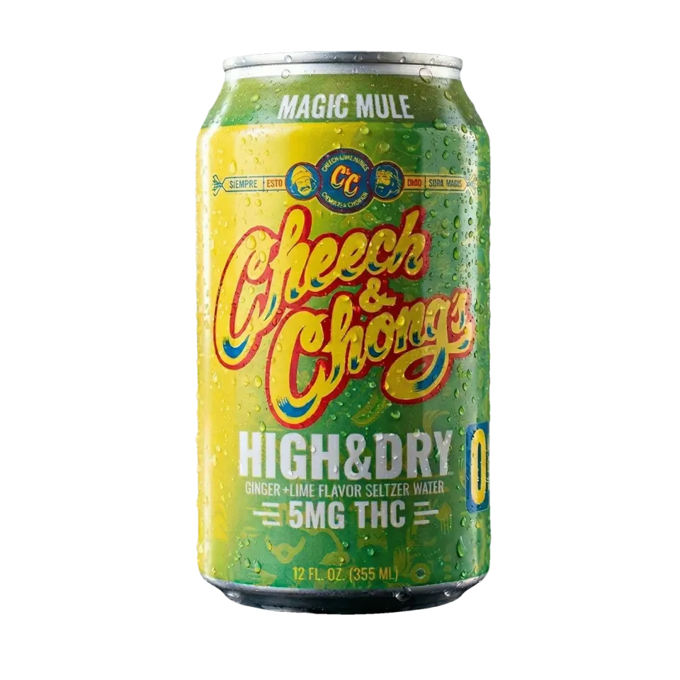 Cheech & Chong High & Dry Magic Mule THC-seltzer 4-pk ingefær